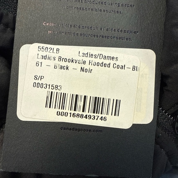 Canada Goose Brookvale Hooded Coat 539 Size Small - Picture 13 of 13